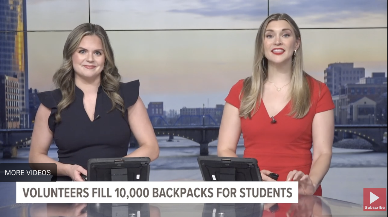Volunteers Fill Backpacks